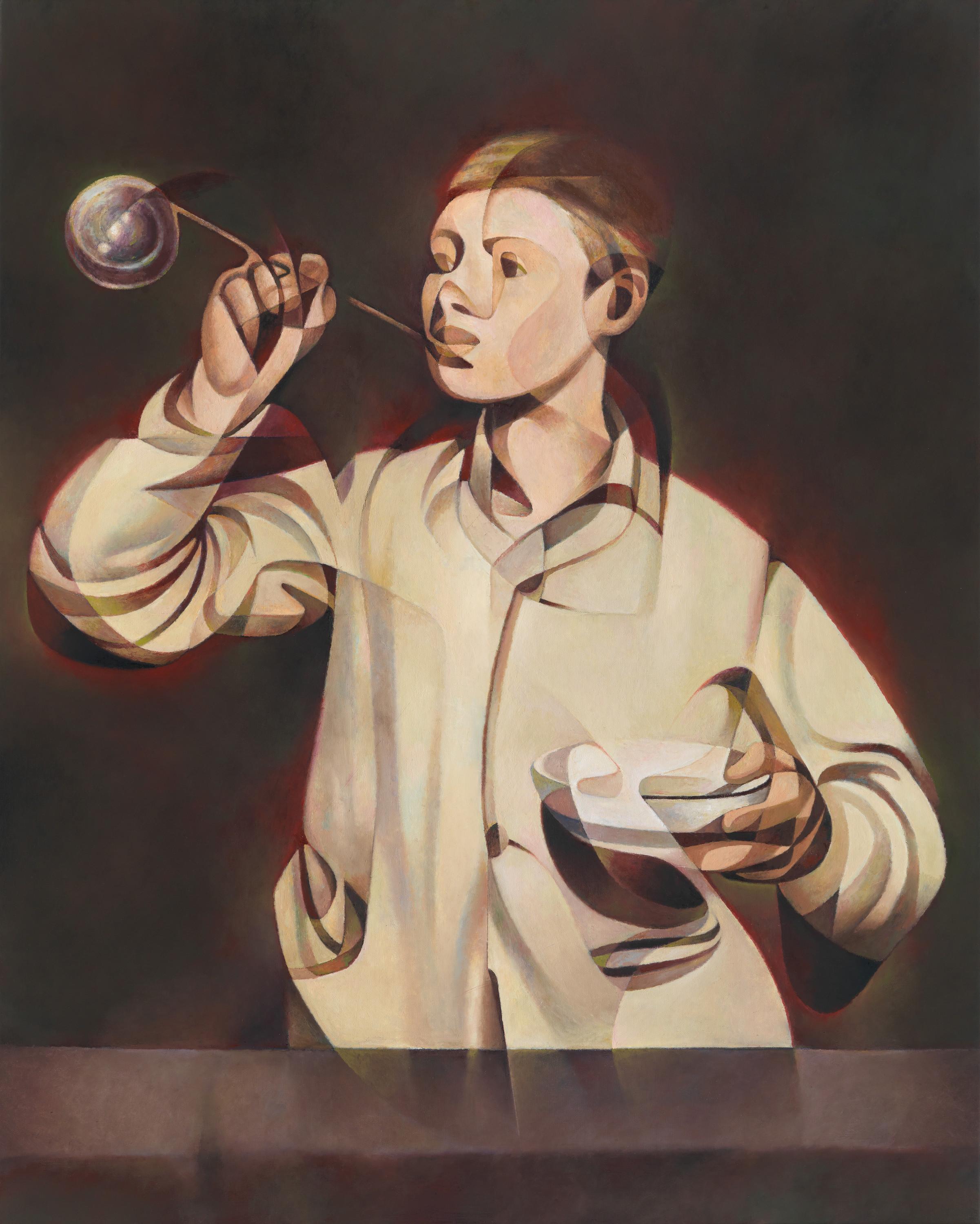Boy blowing Bubbles (Manet)/Les Bulles de savon (Manet) - René Wirths Lea Gryze