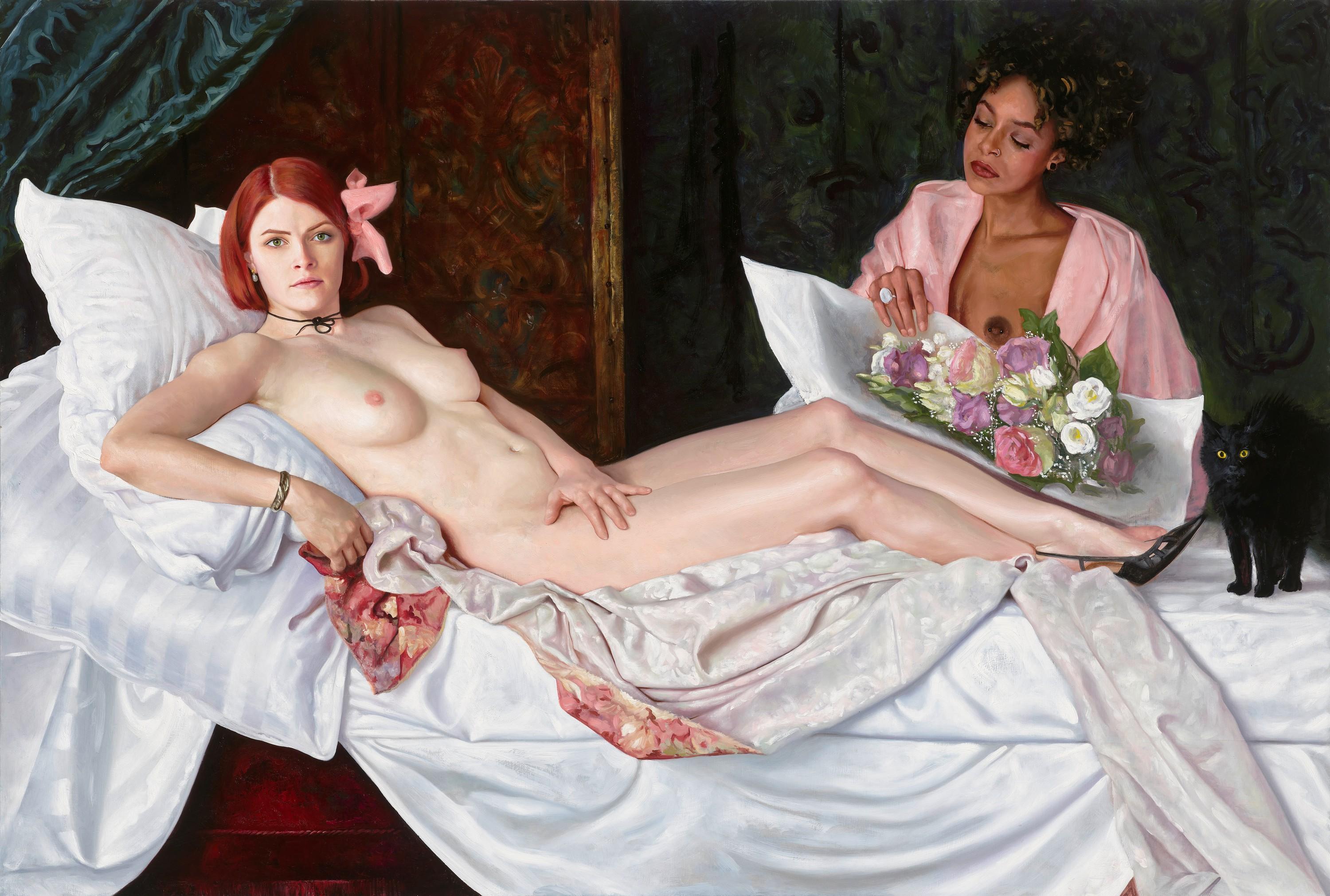 Olympia (after Manet) - David Nicholson Jörg von Bruchhausen