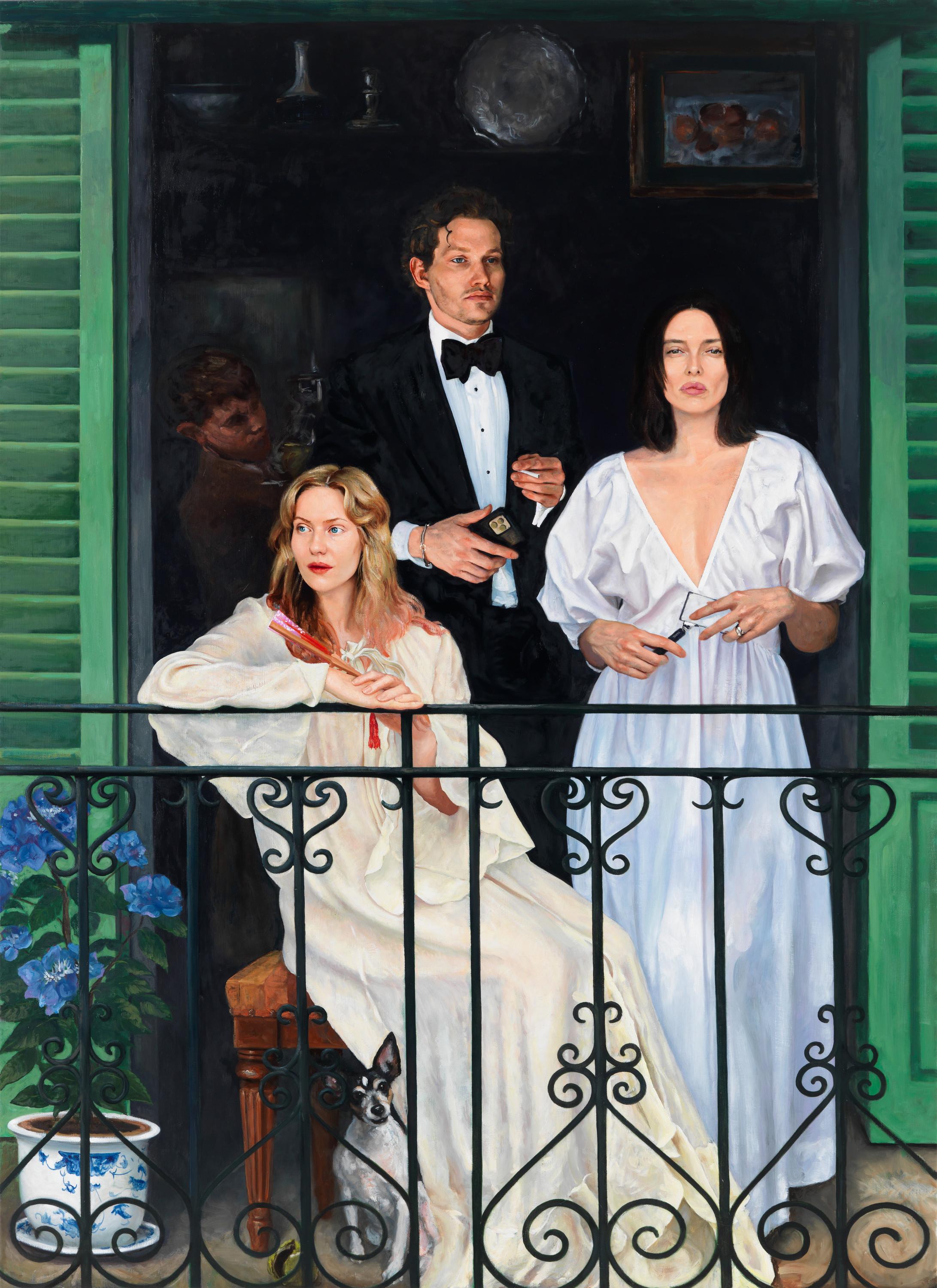 After Manet: The Balcony - David Nicholson Lea Gryze